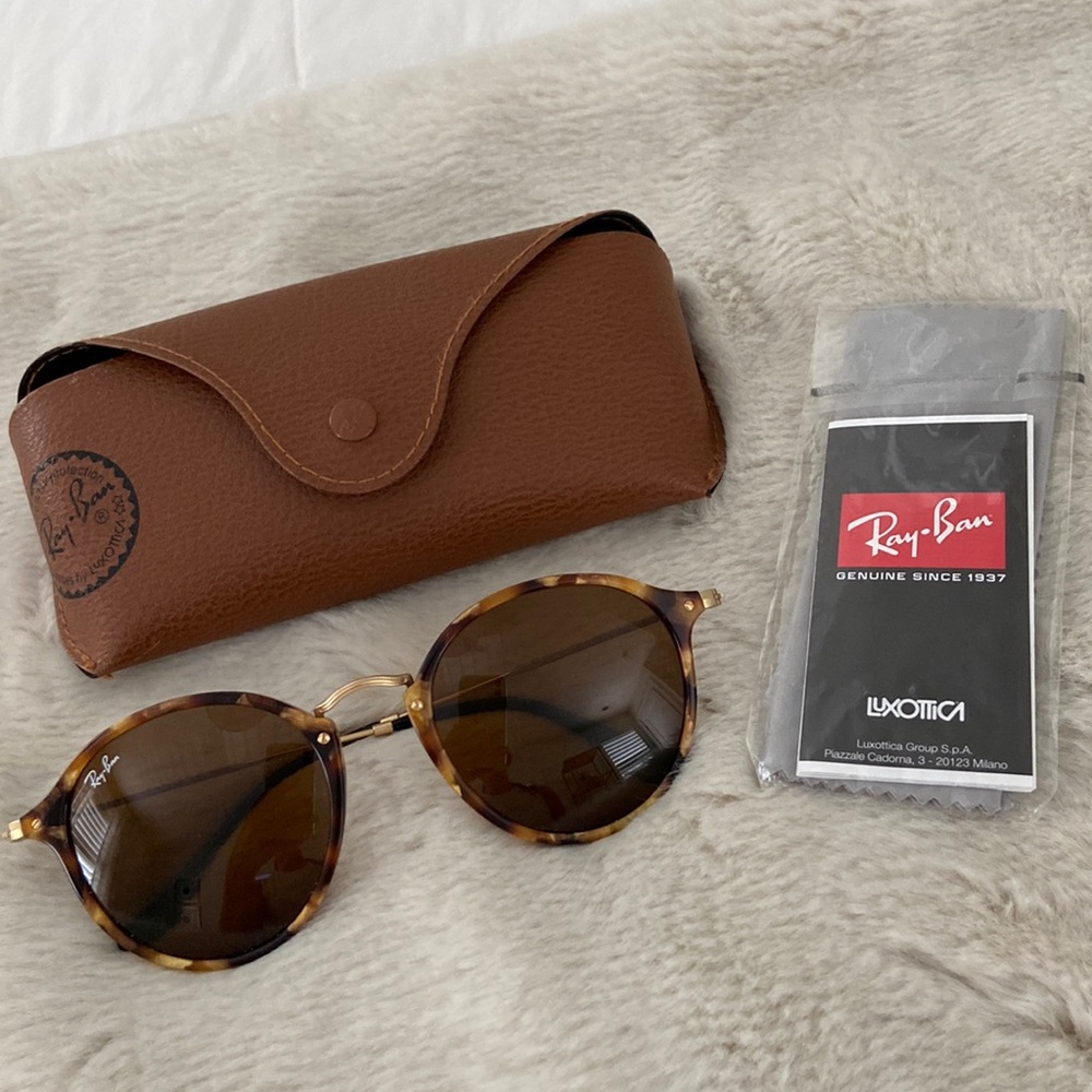 Ray Ban Tortoise and Gold Sunglasses